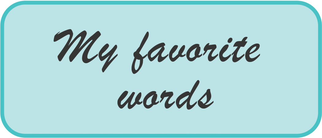 link to my favorite words